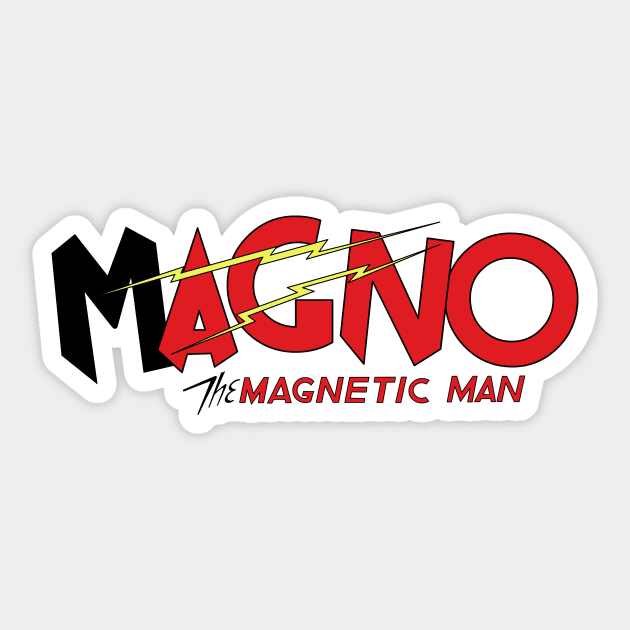 Magno - The Magnetic Man Sticker by CoverTales